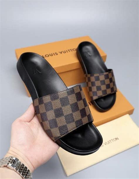 louis vuitton checkered slides|Louis Vuitton slides cheap.